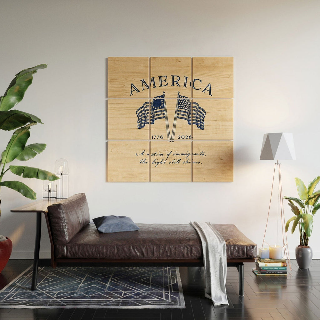 DENY Designs America250 Wood Wall Mural