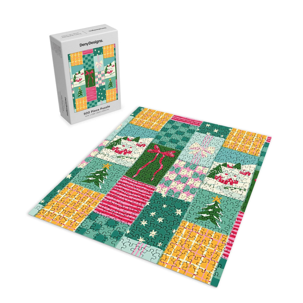 LouBruzzoni Cozy Christmas Patchwork Puzzle