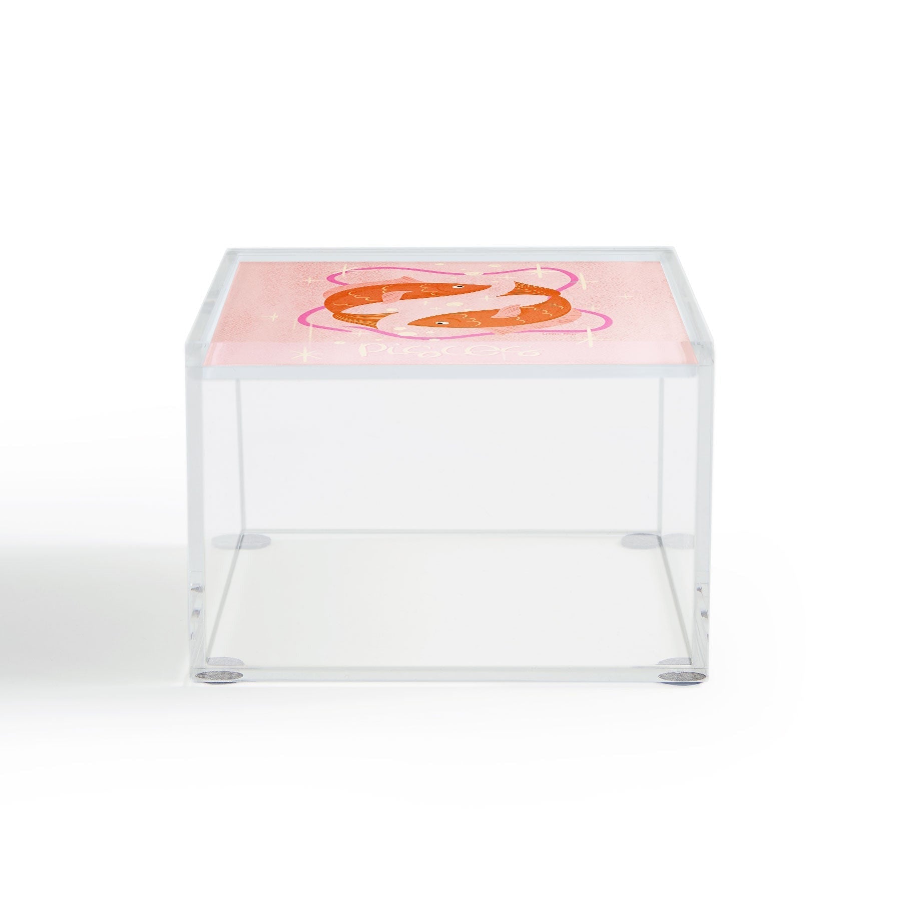 Little Om Zodiac Sign Pisces Acrylic Box