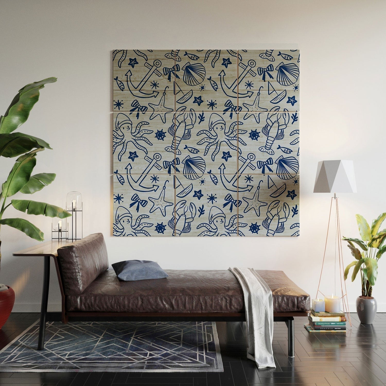 Design by Spark Marine Christmas Holiday Wood Wall Mural