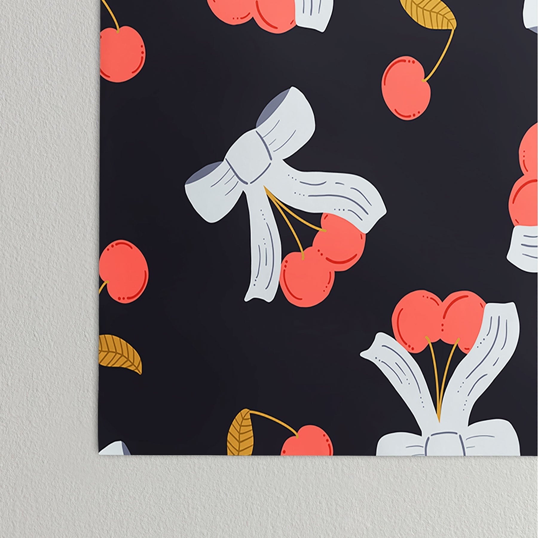 Jennifer Labre Cherries and Bows Poster