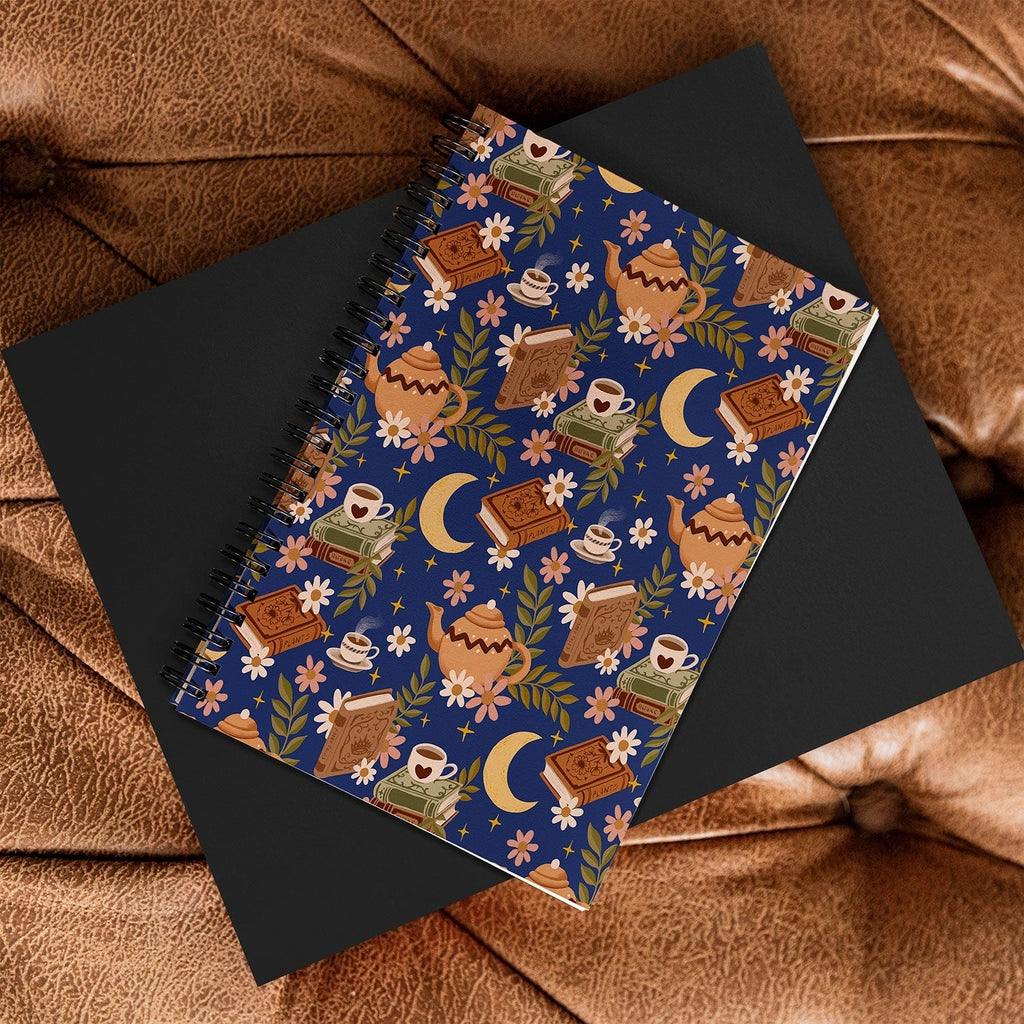 Avenie Moonlit Reading Nook II Spiral Notebook