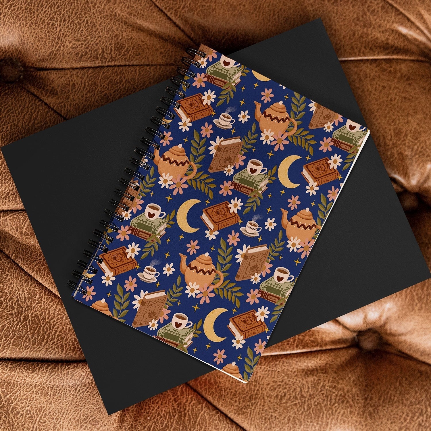 Avenie Moonlit Reading Nook II Spiral Notebook