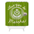 Design by Spark Love You So Matcha Shower Curtain
