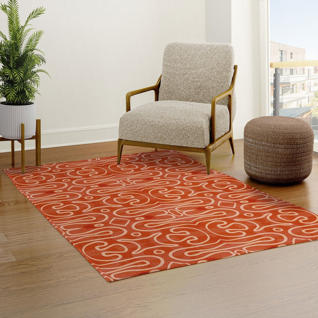 Mirimo Venexiana Burnt Orange Area Rug