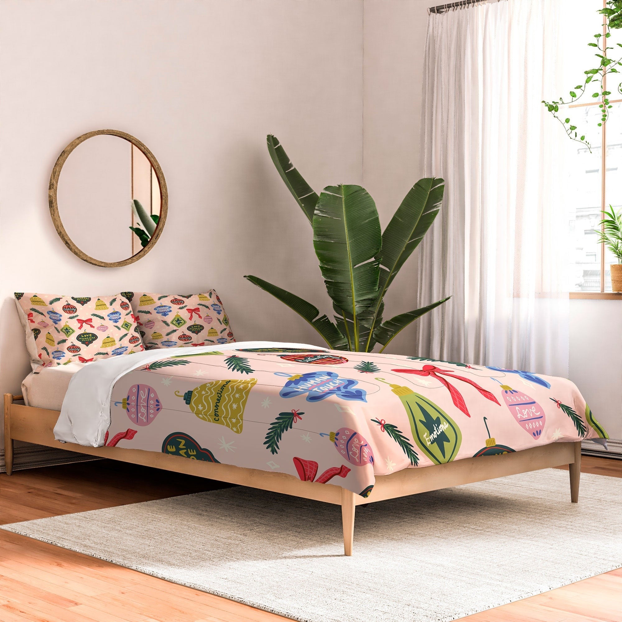 Design by Spark Love Human Made Christmas Ornaments Comforter