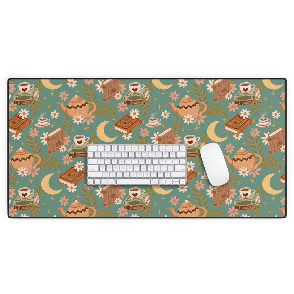 Avenie Moonlit Reading Nook I Desk Mat