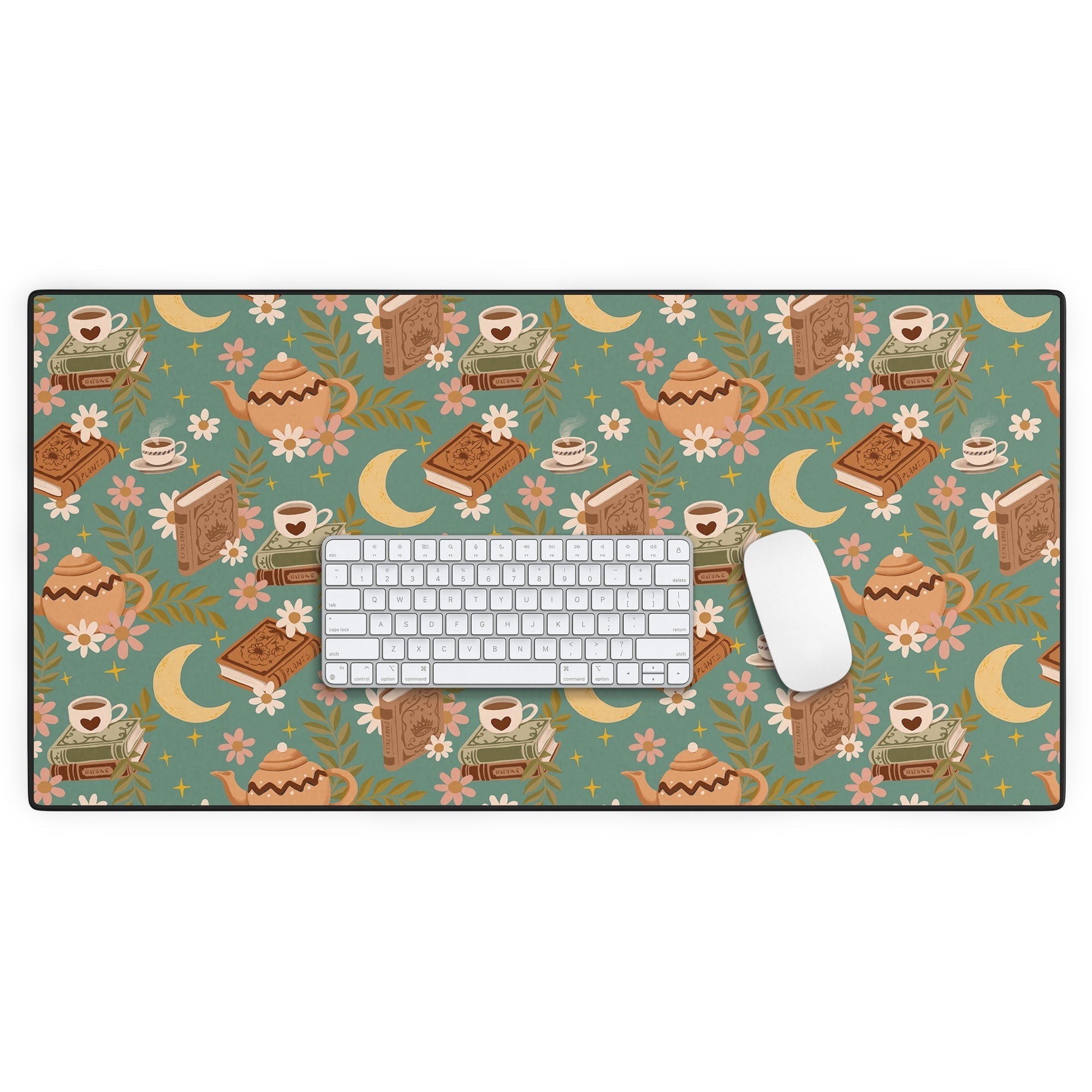 Avenie Moonlit Reading Nook I Desk Mat