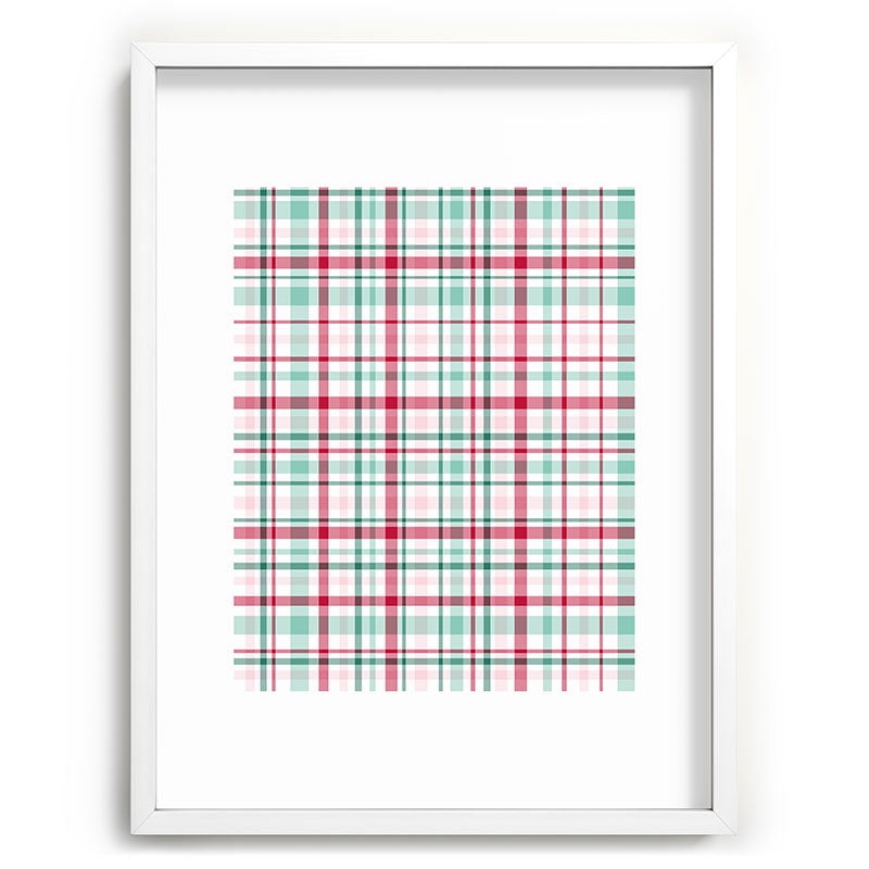 Lisa Argyropoulos Merry Vintage Plaid Recessed Framing Rectangle