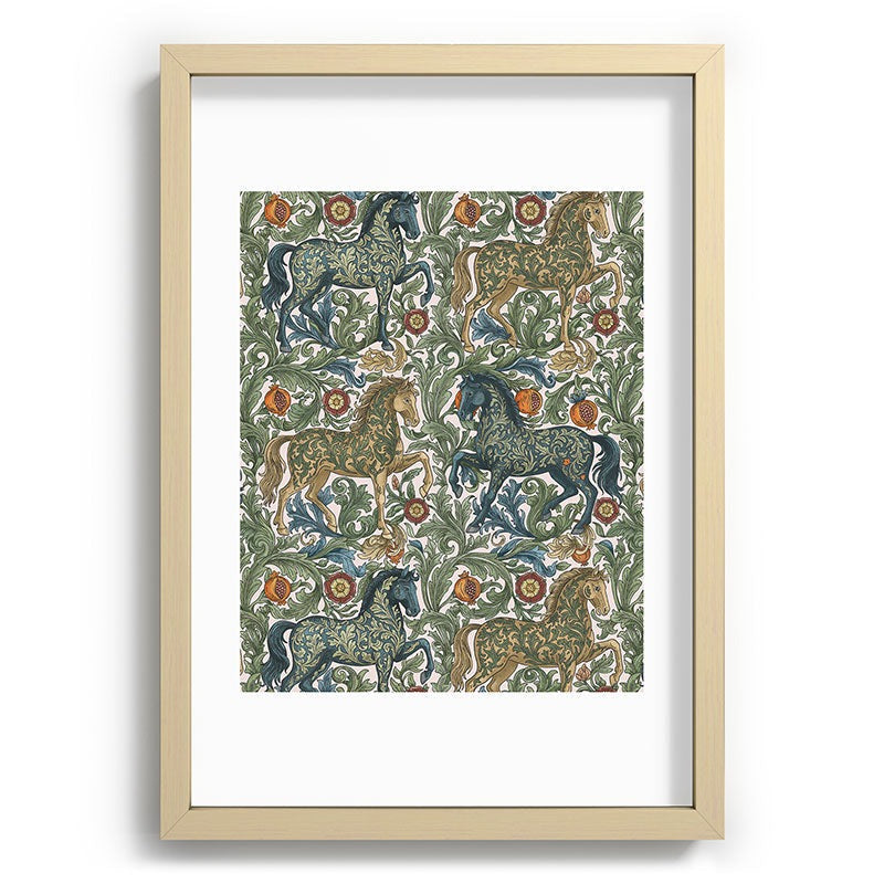Marta Barragan Camarasa Renaissance Horse Garden Recessed Framing Rectangle