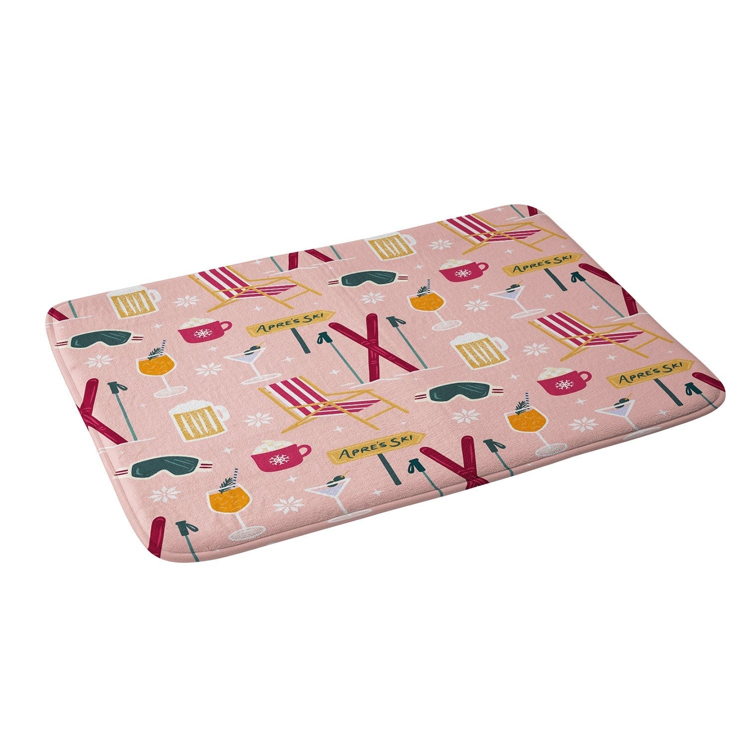 Design by Spark Apres Ski Holiday Memory Foam Bath Mat