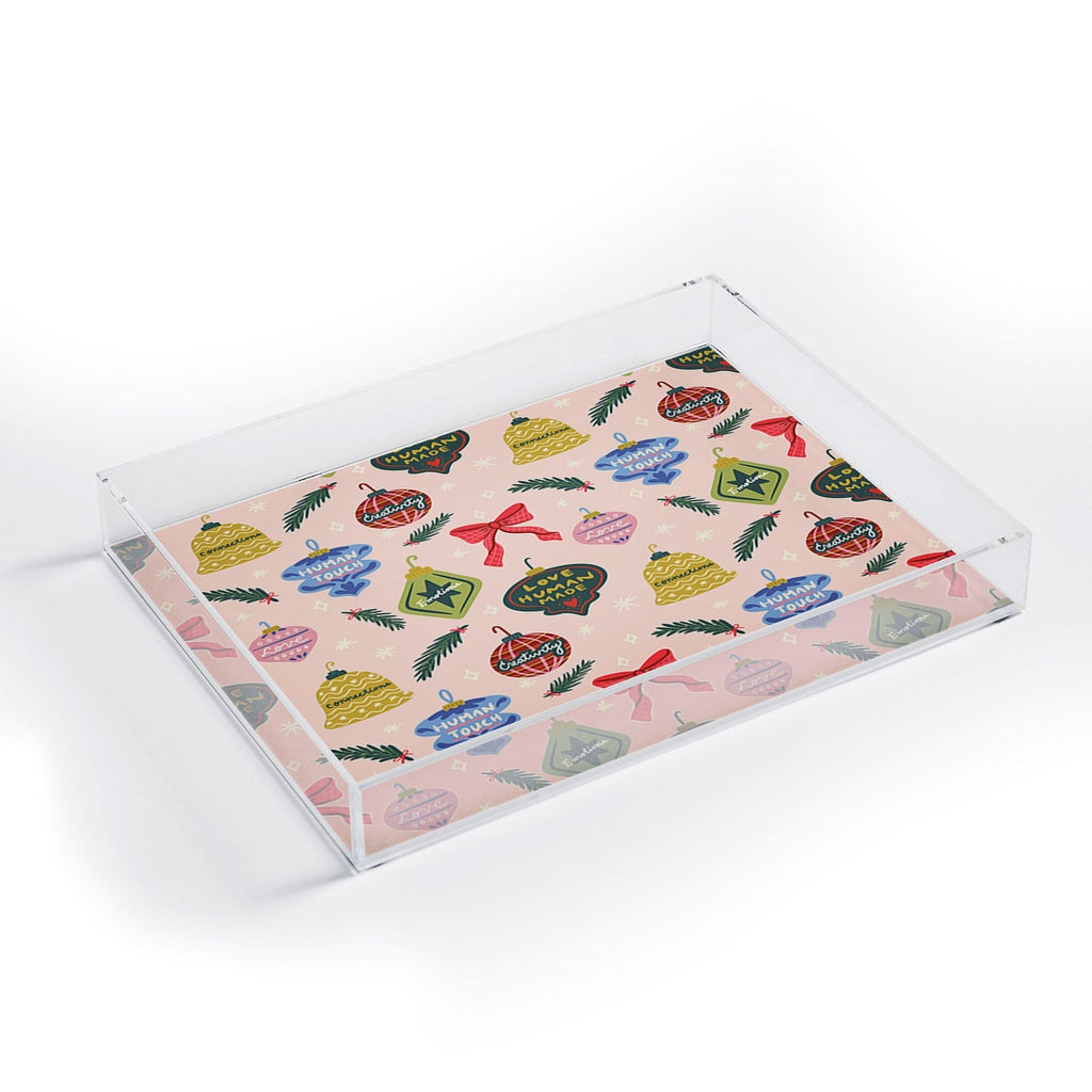 Design by Spark Love Human Made Christmas Ornaments Acrylic Tray