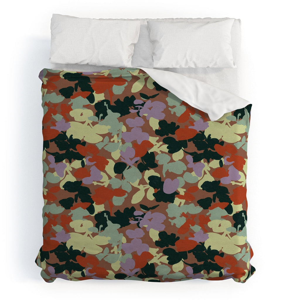 Marta Barragan Camarasa Retro Bloom Medley Duvet Cover
