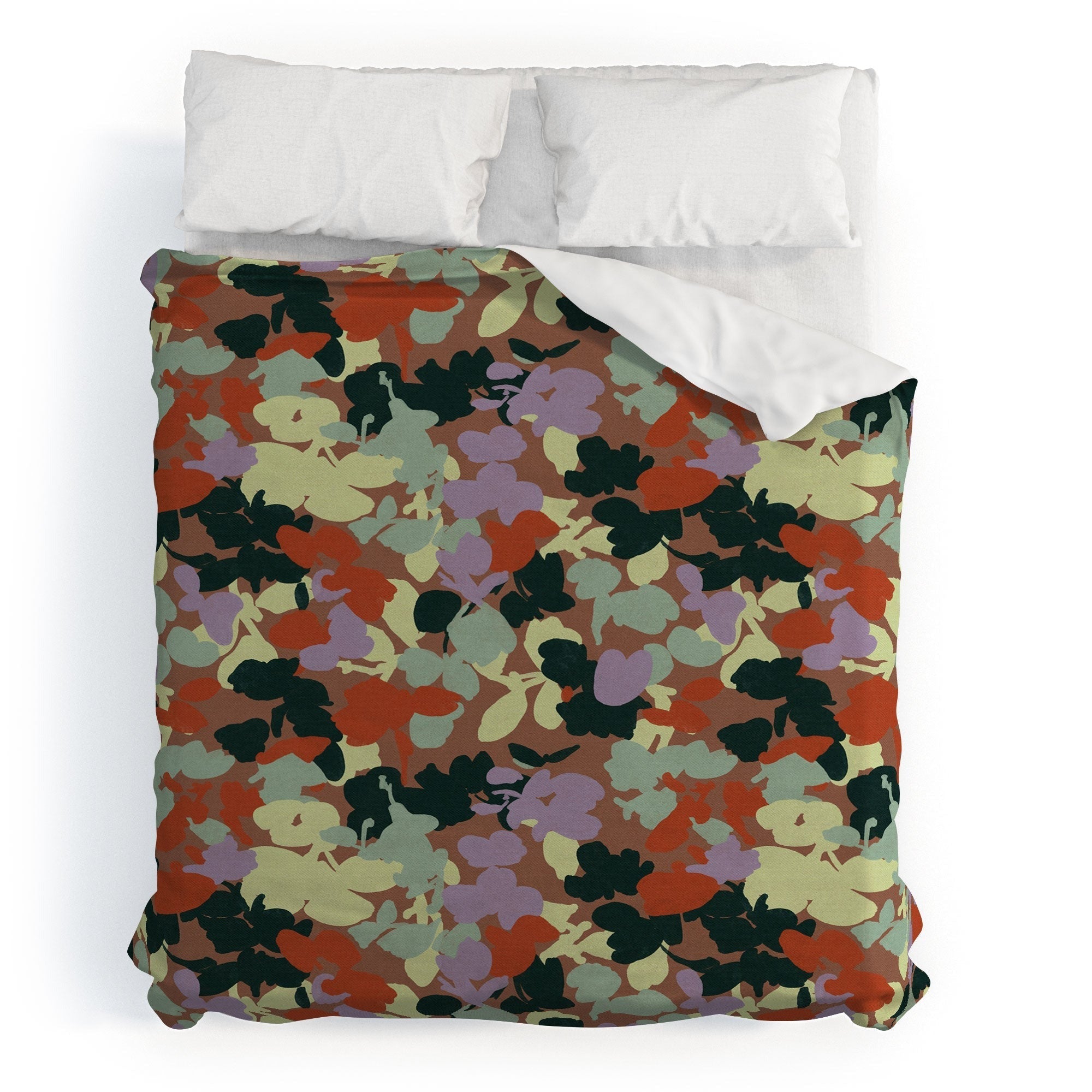 Marta Barragan Camarasa Retro Bloom Medley Duvet Cover