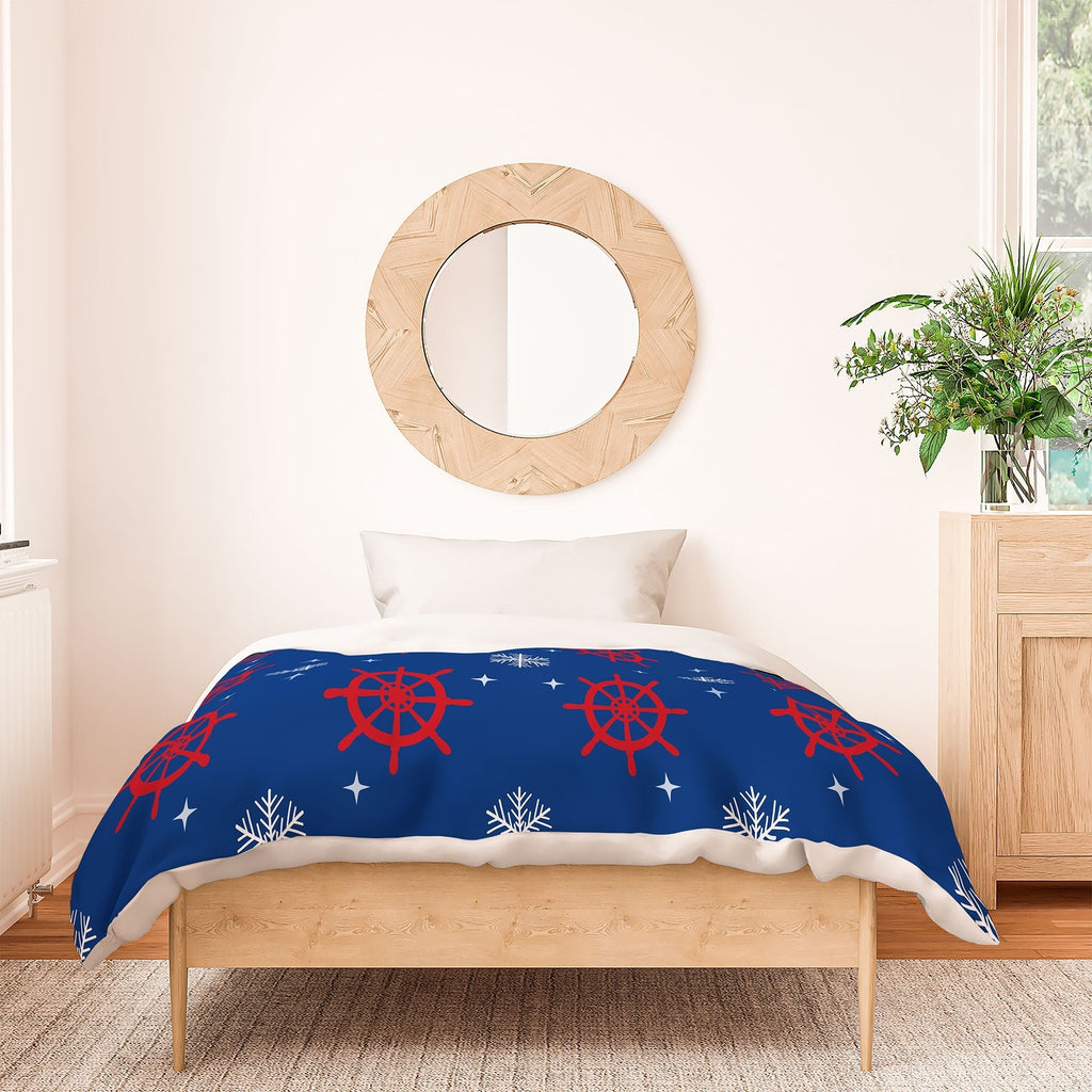 Design by Spark Holiday Helms and Snowflakes Duvet Cover