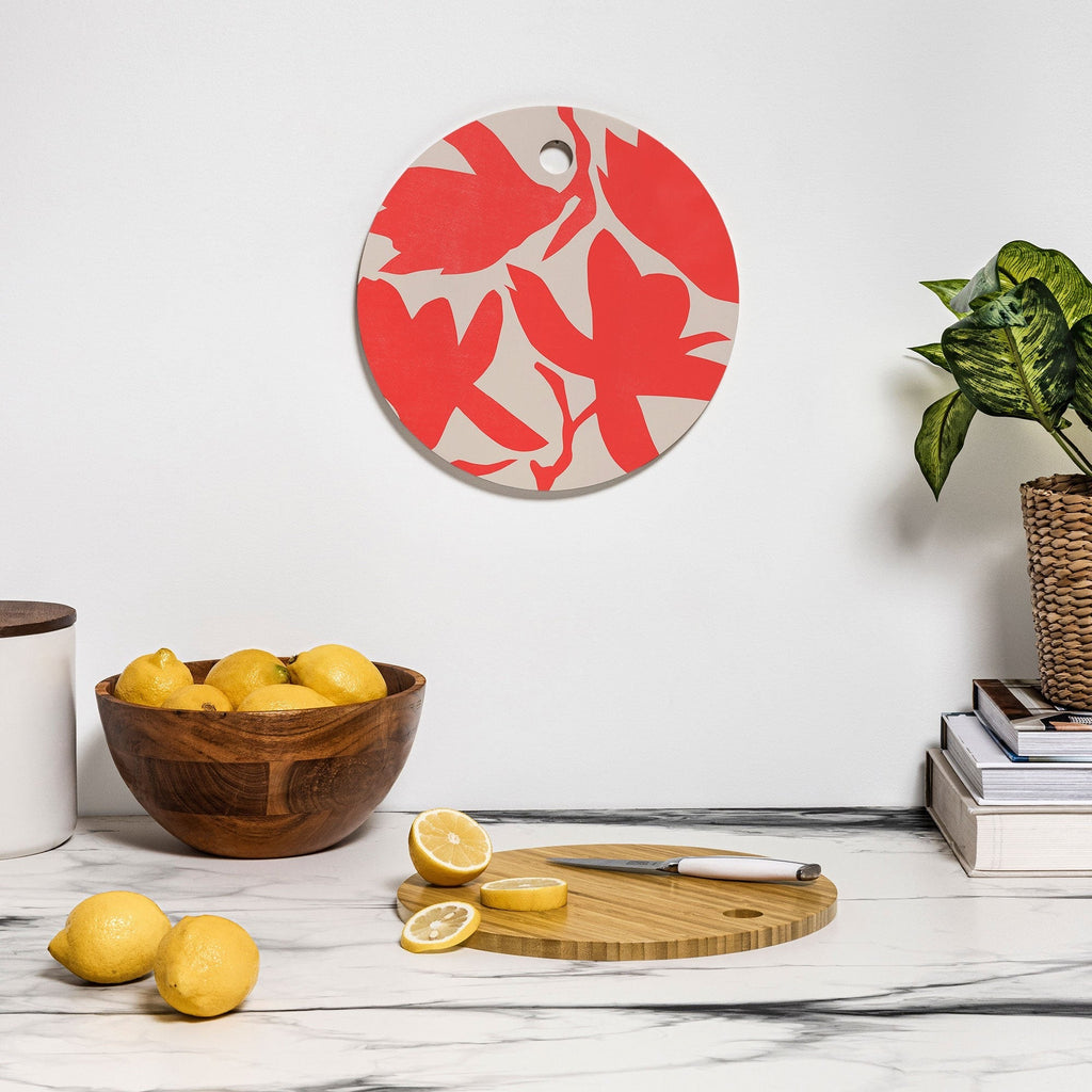 Garima Dhawan magnolia 12 Cutting Board Round