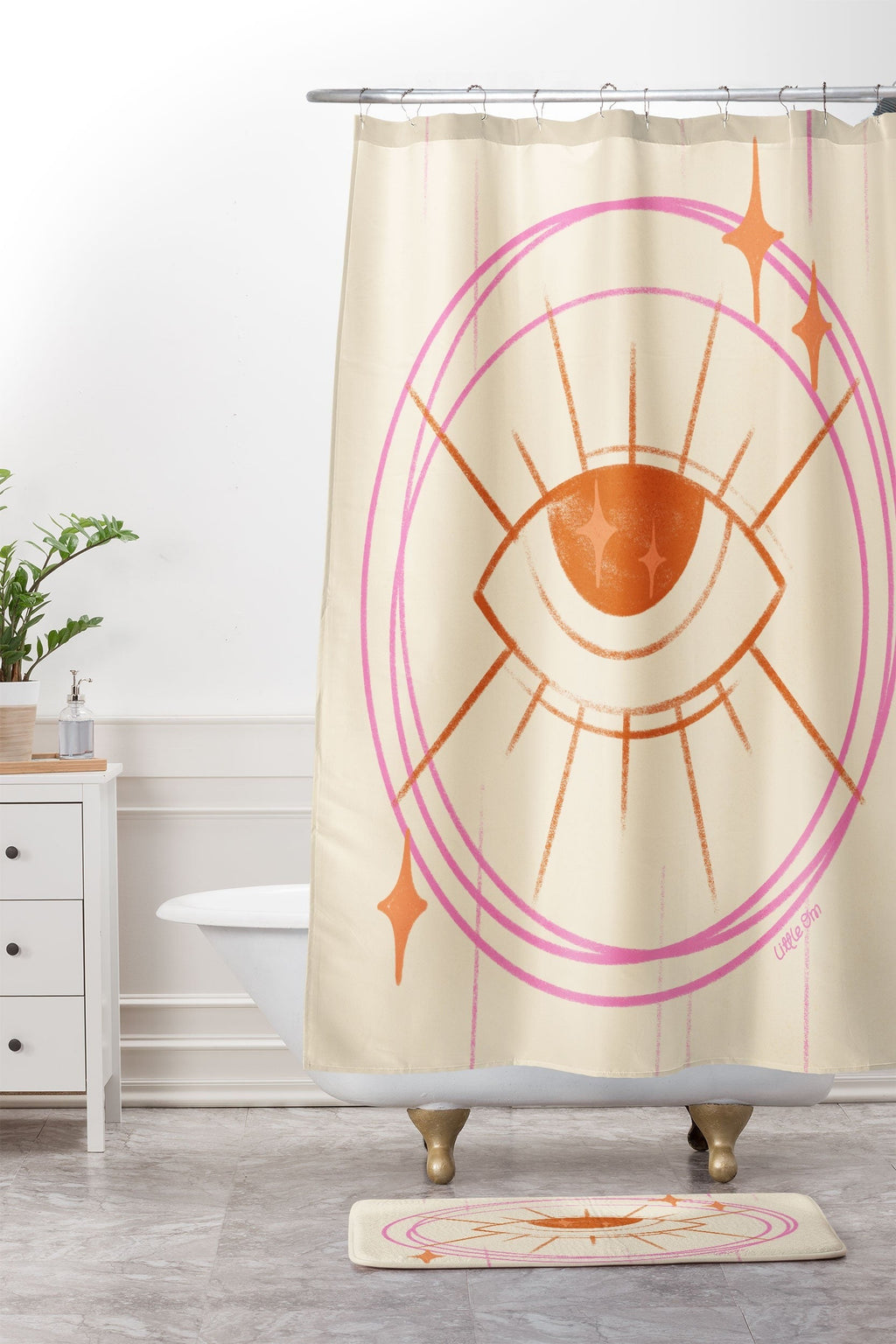 Little Om Celestial Eye cream Memory Foam Bath Mat