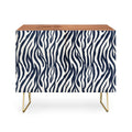 Avenie BR Navy Tiger Stripes Credenza