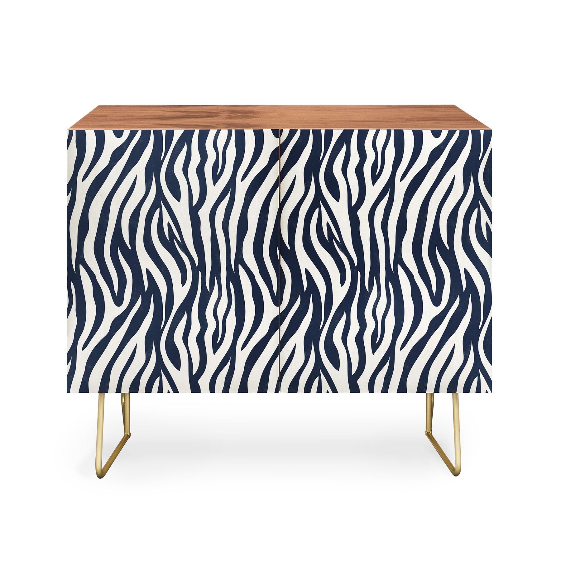 Avenie BR Navy Tiger Stripes Credenza