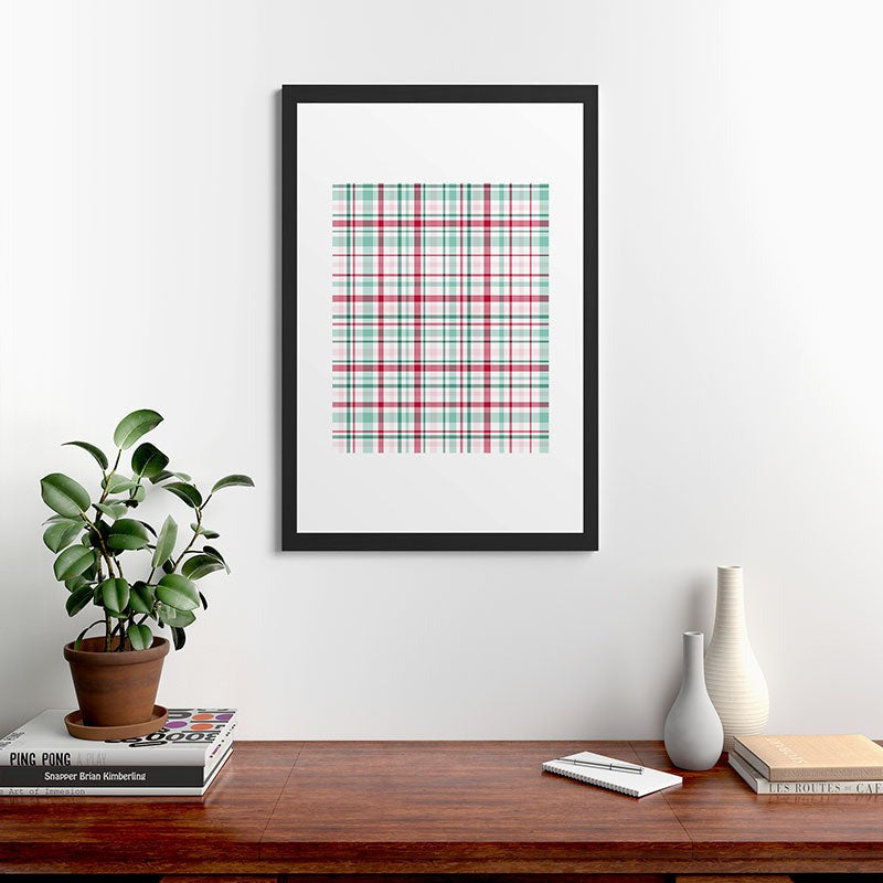 Lisa Argyropoulos Merry Vintage Plaid Framed Art Print