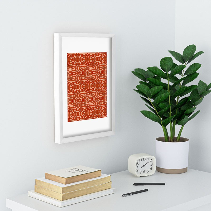 Mirimo Venexiana Burnt Orange Recessed Framing Rectangle