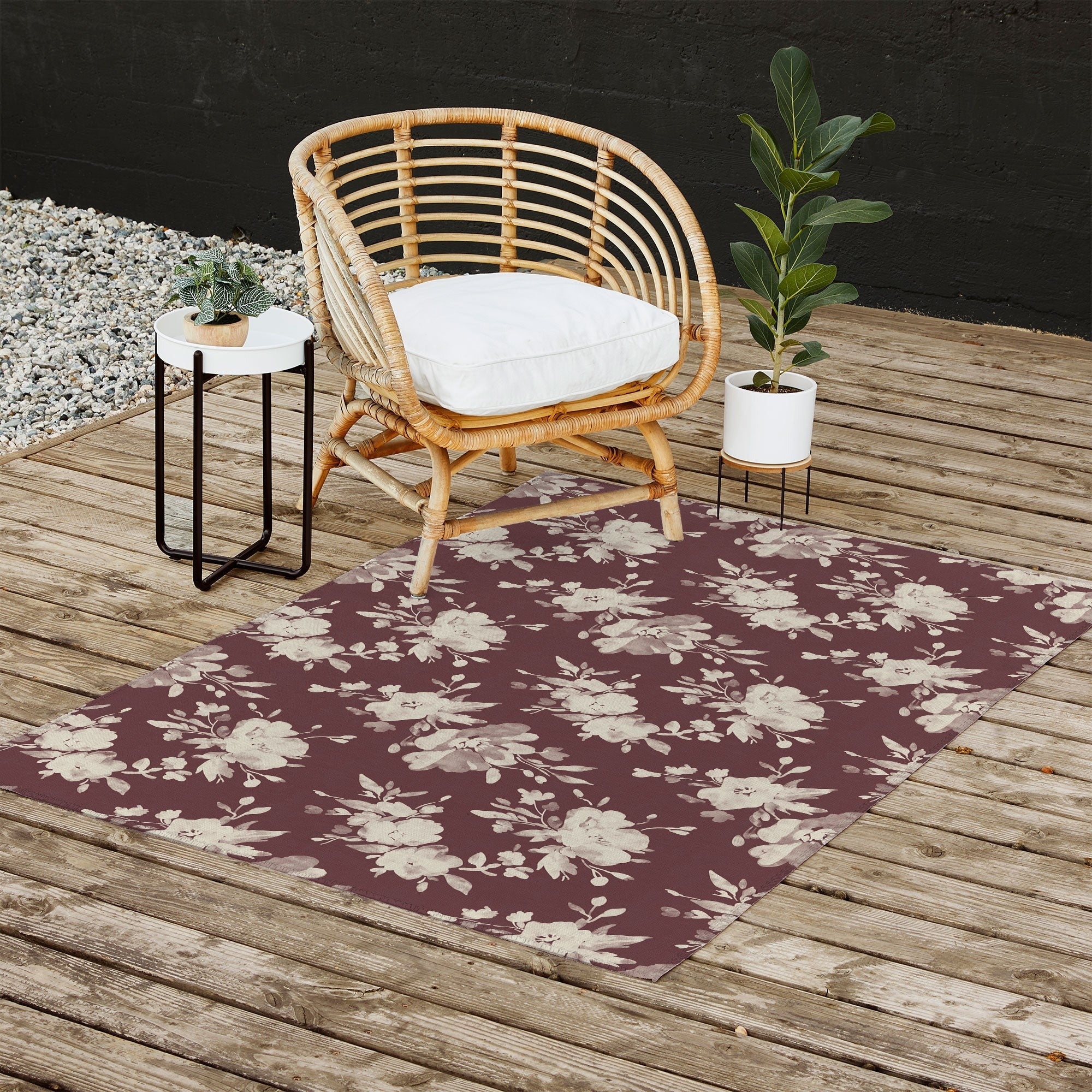 Marta Barragan Camarasa Antique Petal Romance Outdoor Rug