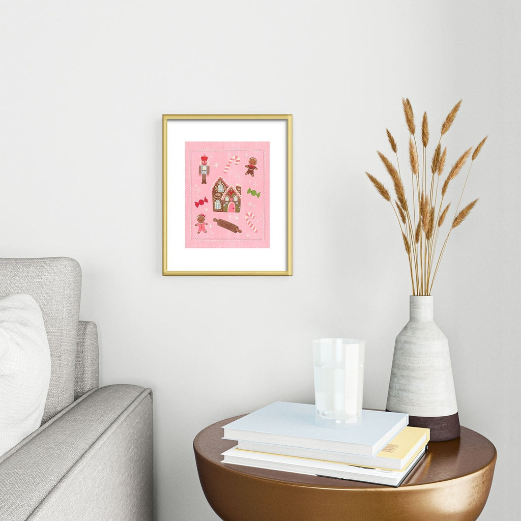 carriecantwell Sweet Christmas Holidays Metal Framed Art Print