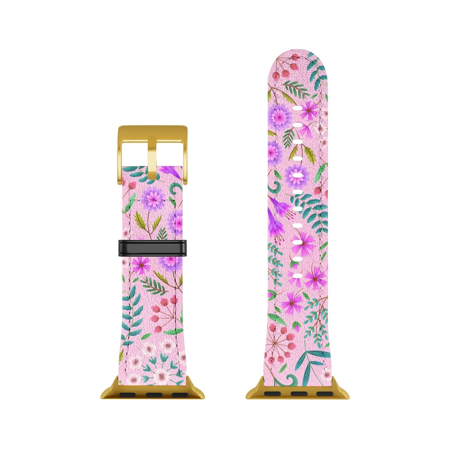 Pimlada Phuapradit Ditsy Purple Floral Half Drop Apple Watch Band