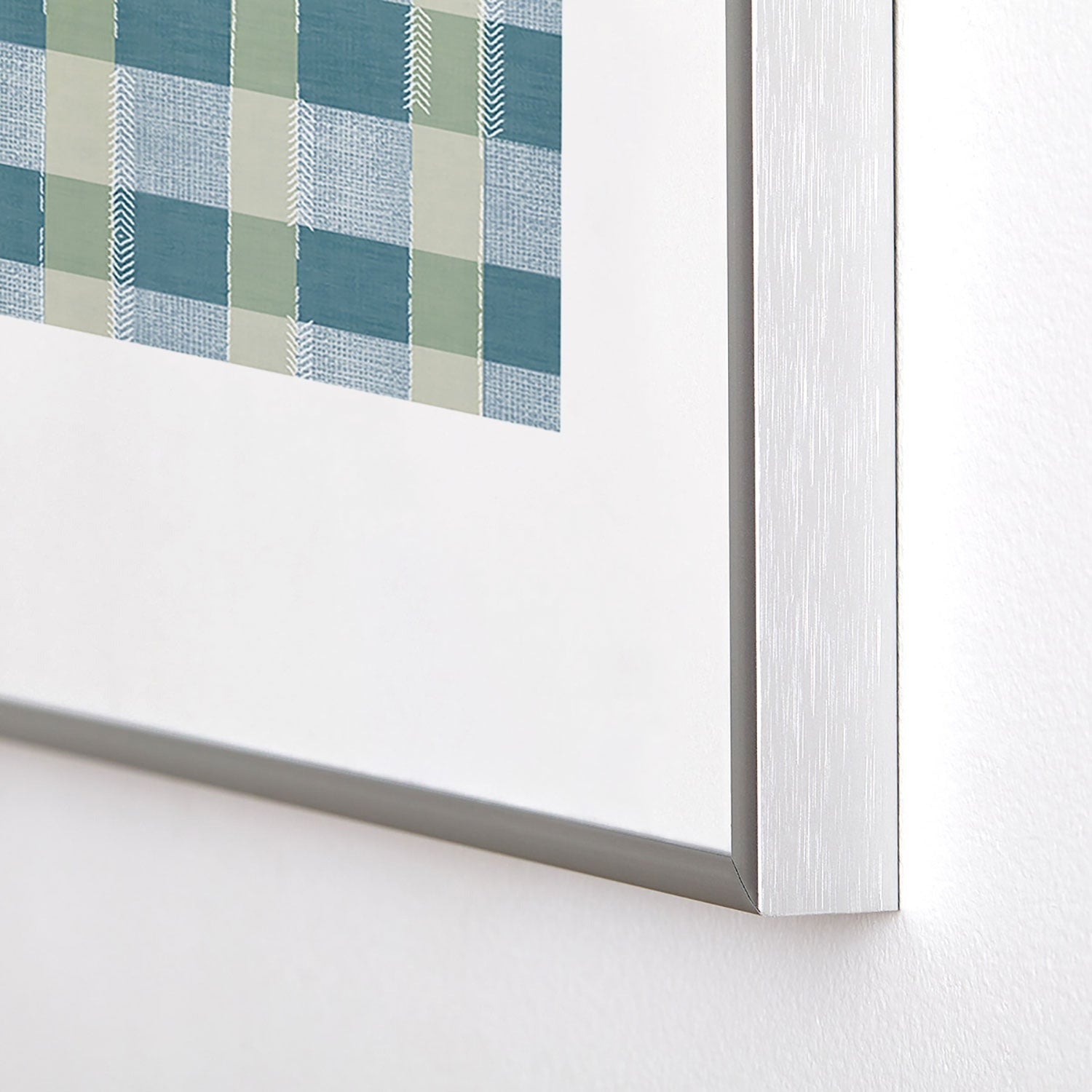 Marta Barragan Camarasa Country Style Checks Metal Framed Art Print