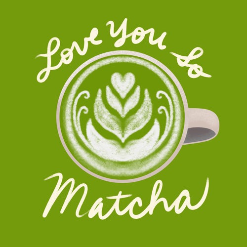 Design by Spark Love You So Matcha Shower Curtain