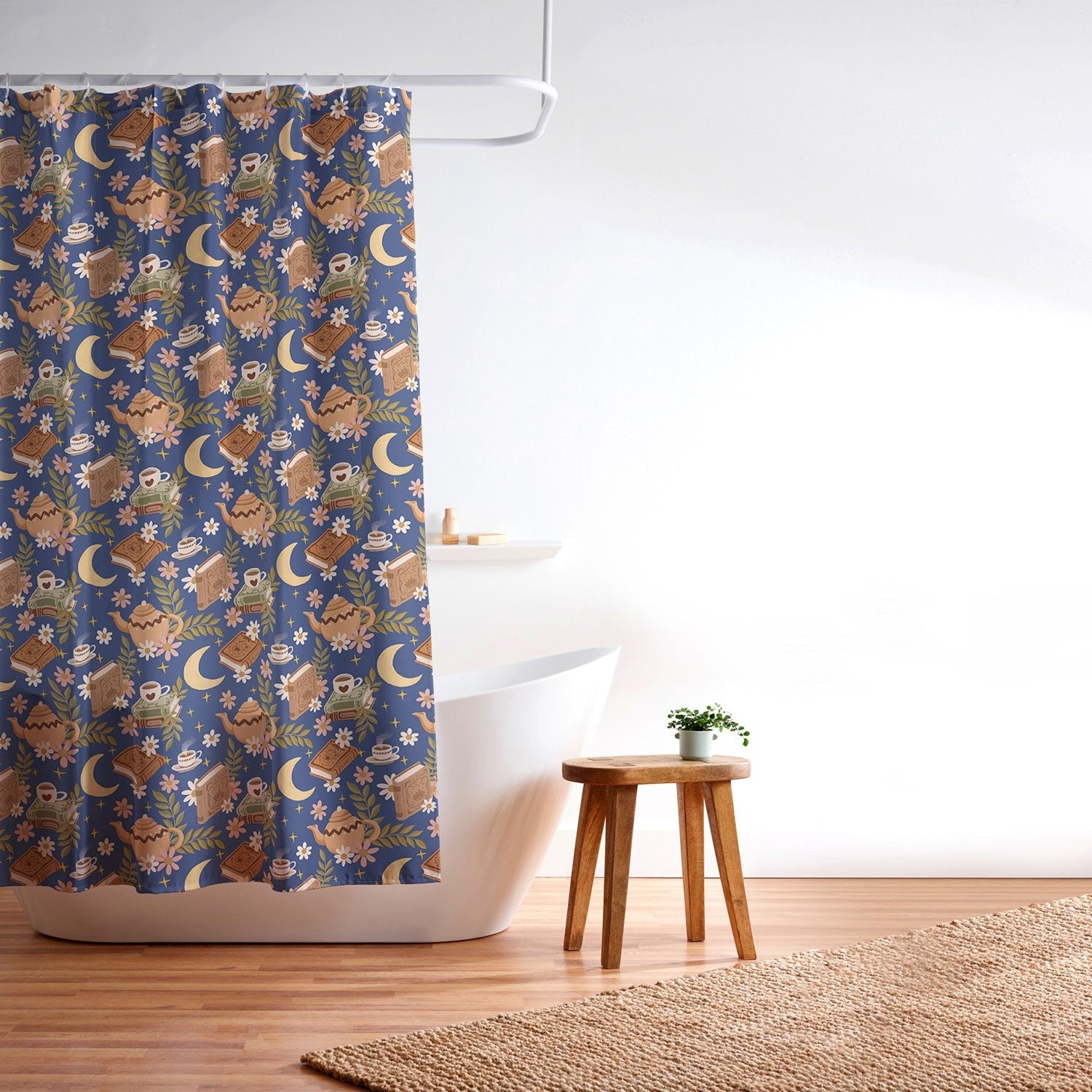 Avenie Moonlit Reading Nook II Shower Curtain
