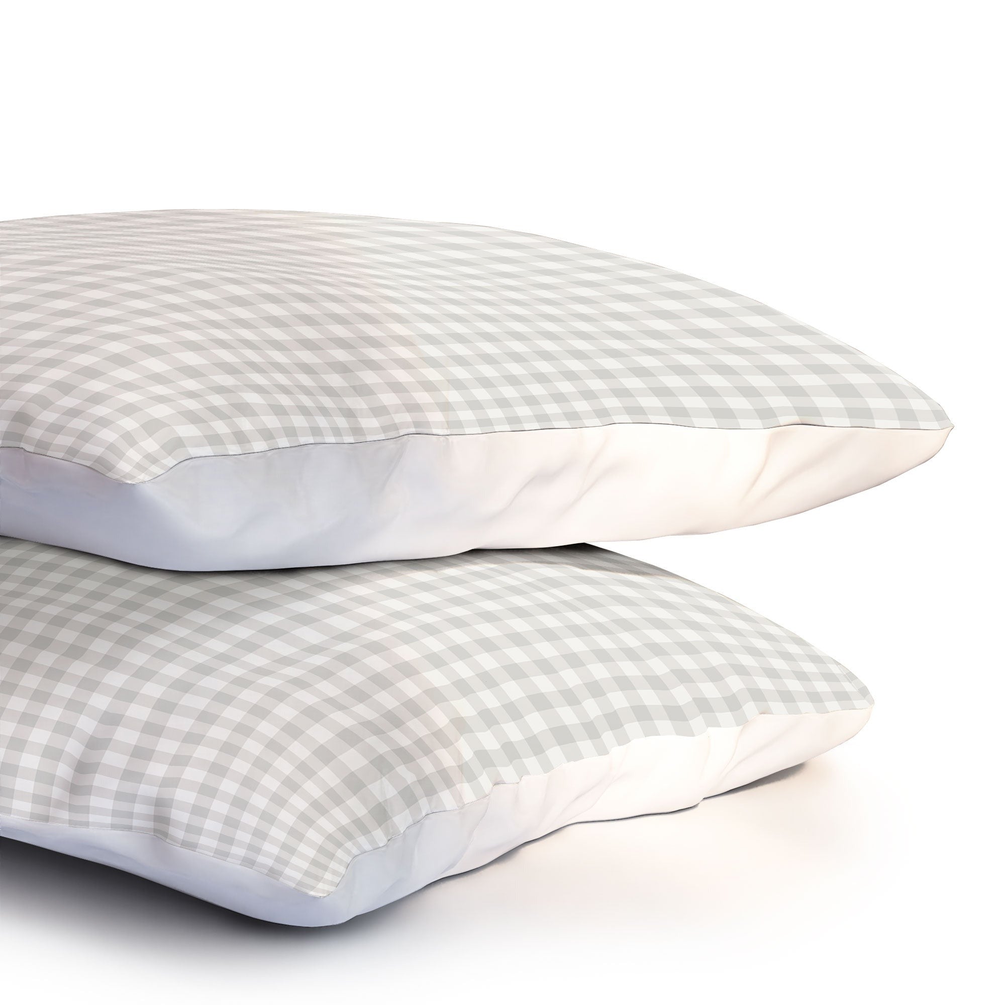 Colour Poems Gingham Plaid Pattern Cloud White Pillow Shams
