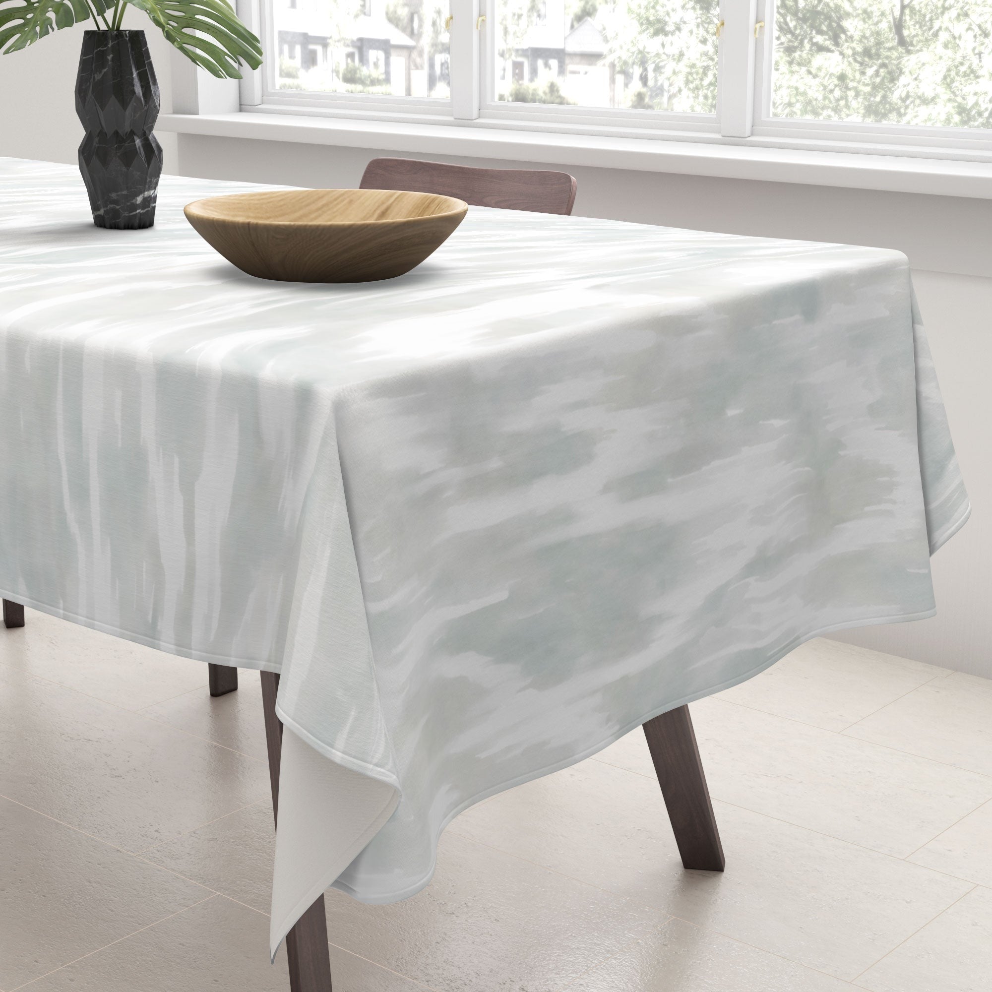 Jacqueline Maldonado Watercolor Wood Grain Tablecloth