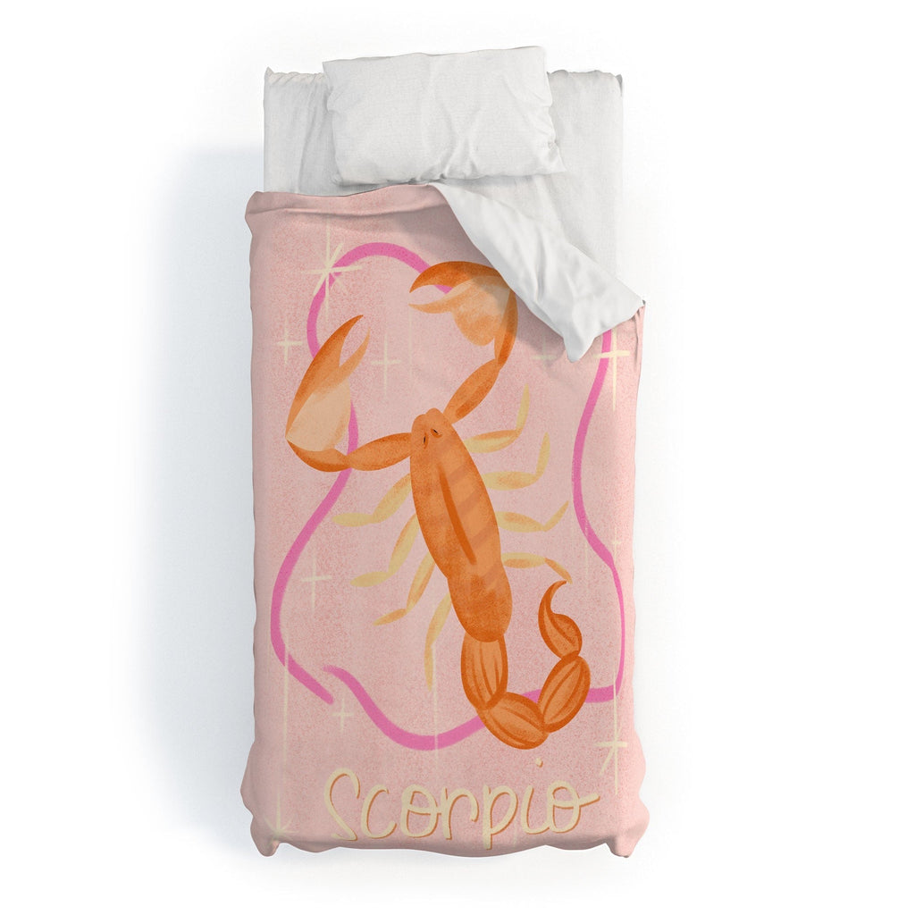 Little Om Zodiac Sign Scorpio Duvet Cover
