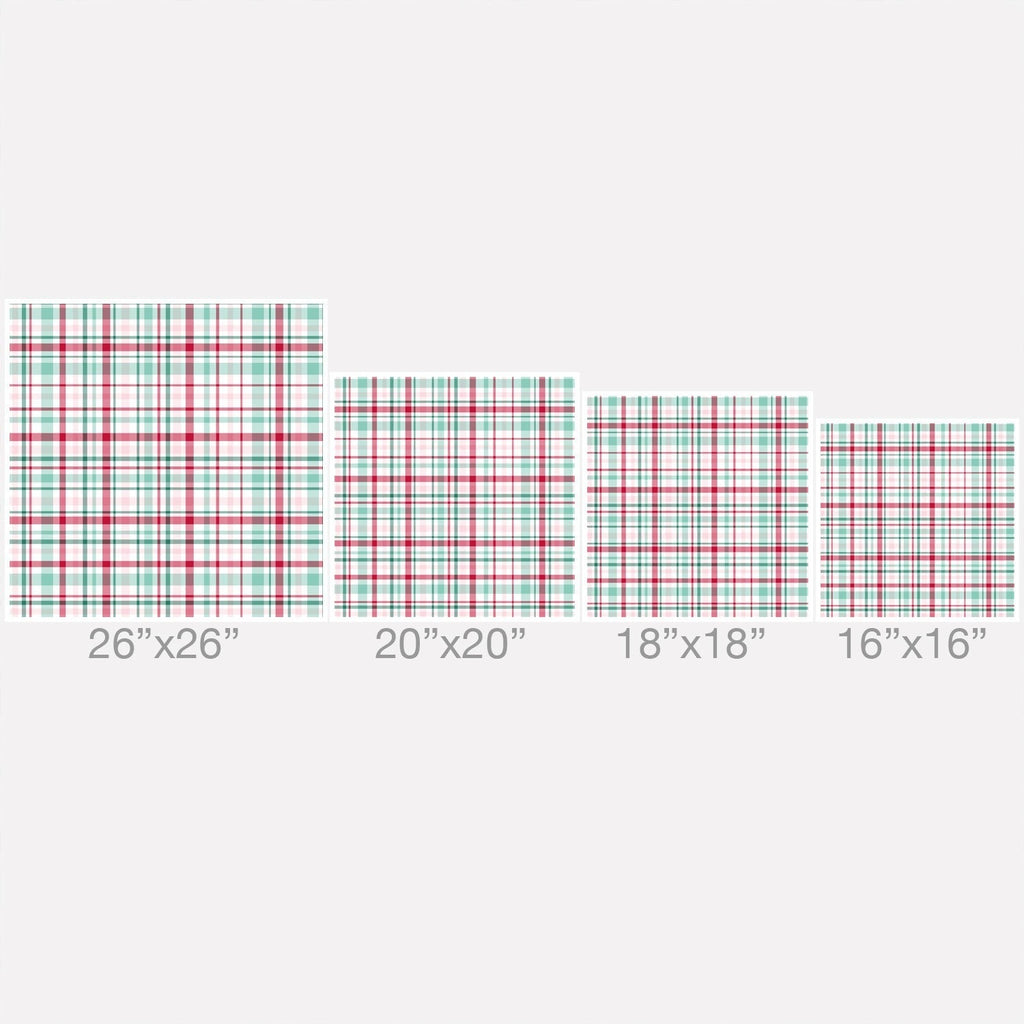Lisa Argyropoulos Merry Vintage Plaid Outdoor Throw Pillow