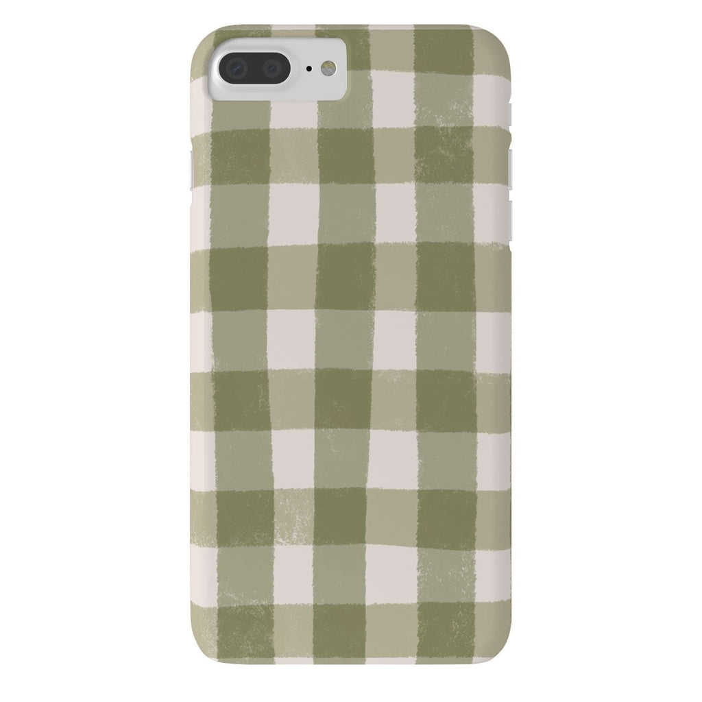 Menina Lisboa Rustic Green Plaid Phone Case