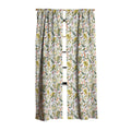 Ninola Design Botanic Retreat Tropical Jungle Leaves Botanical Green Orange Blackout Window Curtain