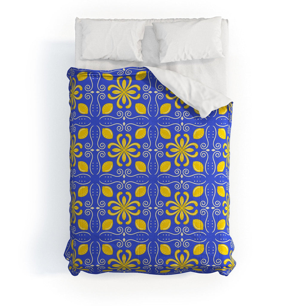 Design by Spark Dolce Vita Lemon Tile Comforter