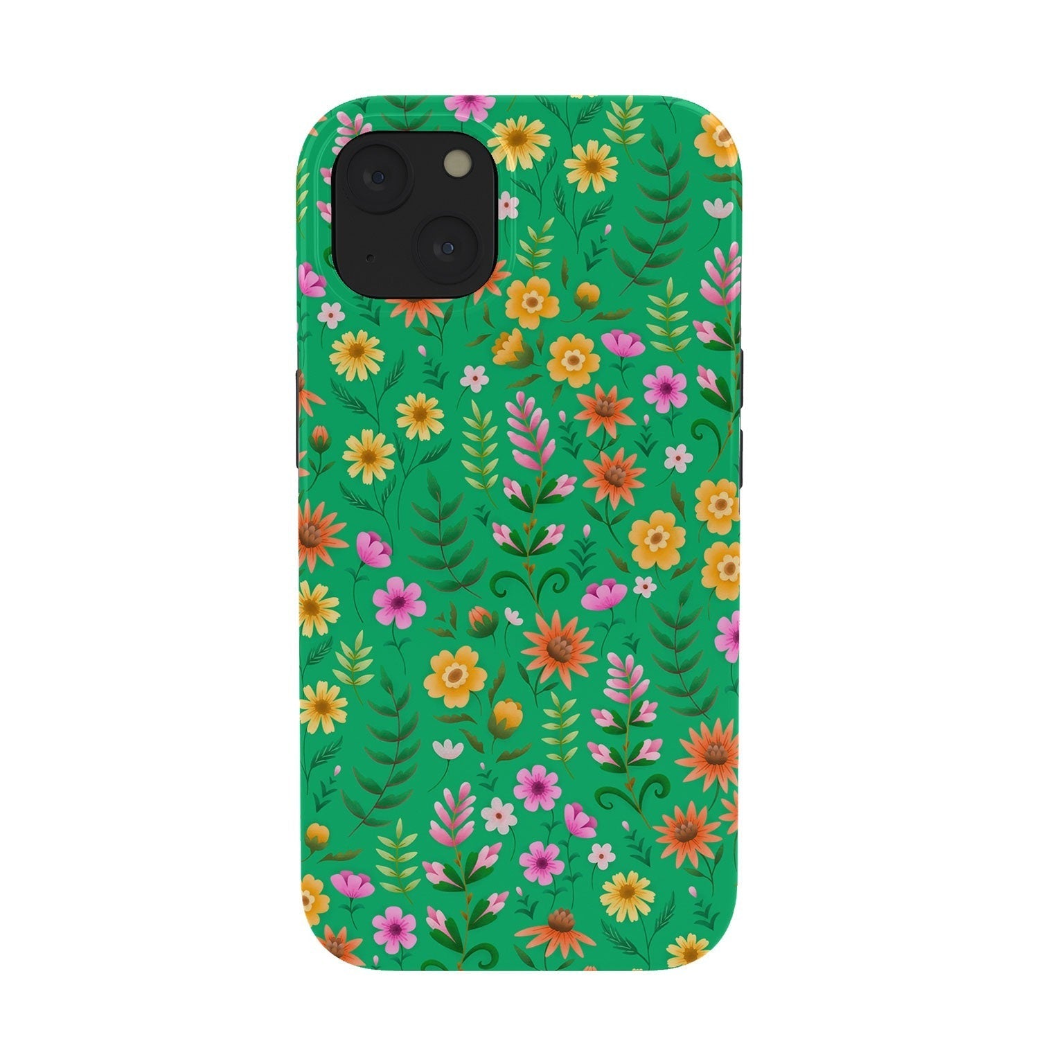Pimlada Phuapradit Ditsy Spring Floral Green Phone Case