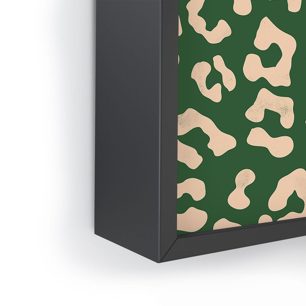 Avenie BR Cheetah Print In Green Framed Mini Art Print
