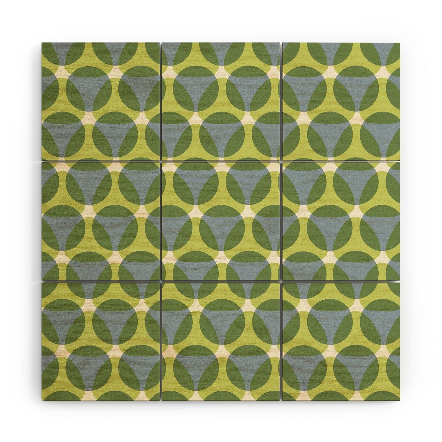 Marta Barragan Camarasa Stylish Retro Circle Wood Wall Mural
