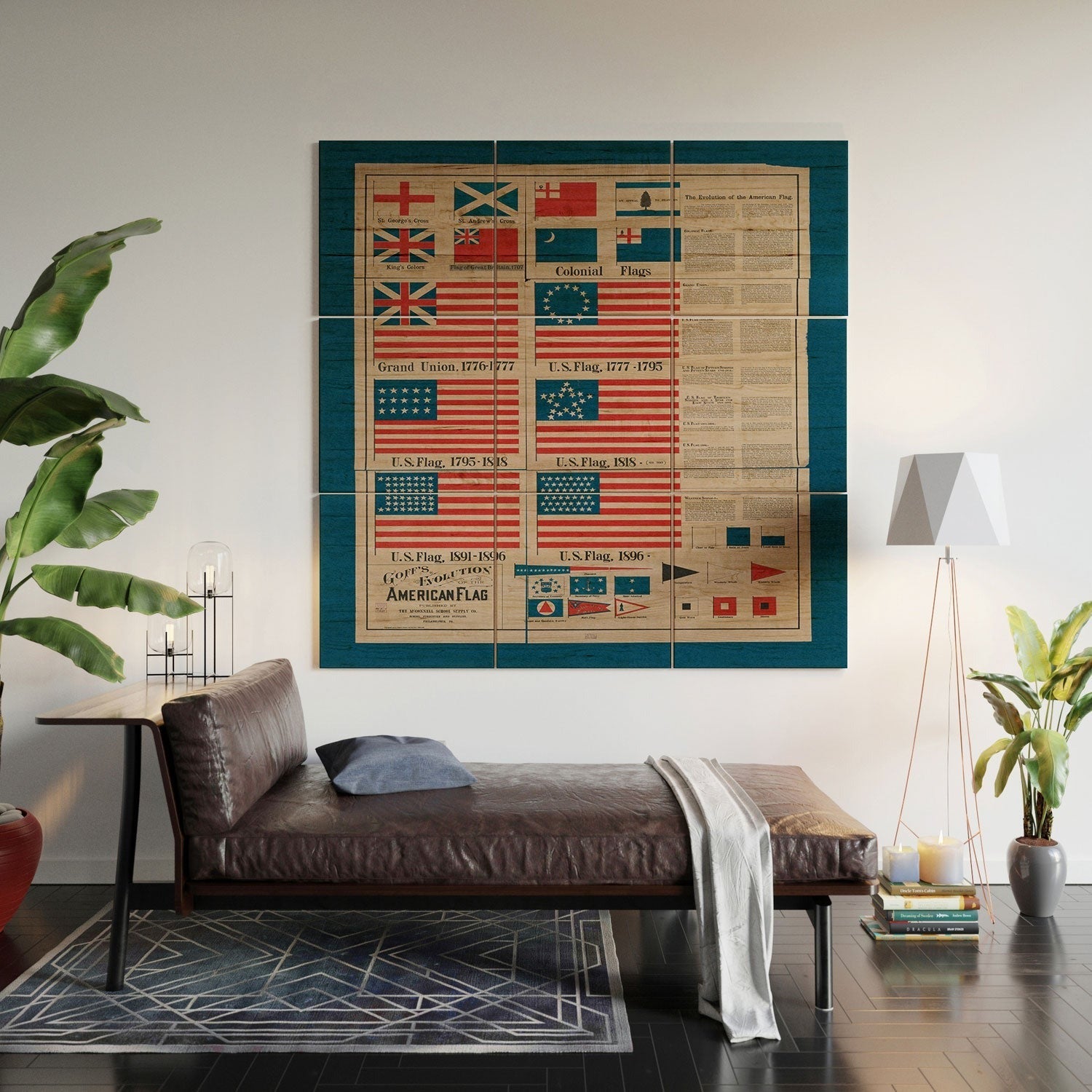 DENY Designs Goff s Evolution of the American Flag Wood Wall Mural