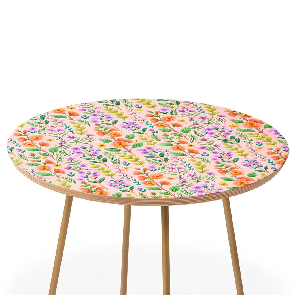 Pimlada Phuapradit Ditsy Spring Floral Round Side Table