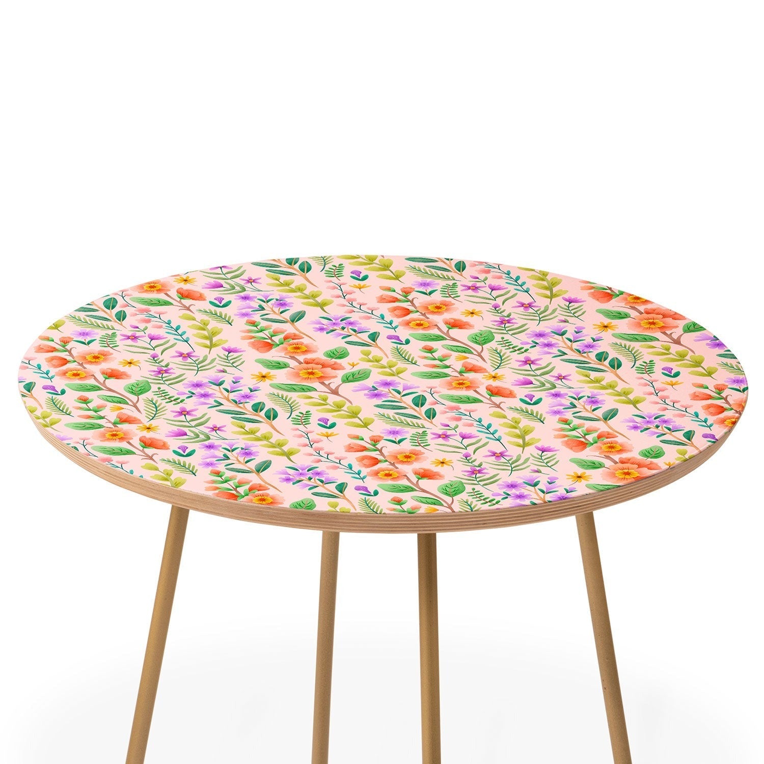 Pimlada Phuapradit Ditsy Spring Floral Round Side Table