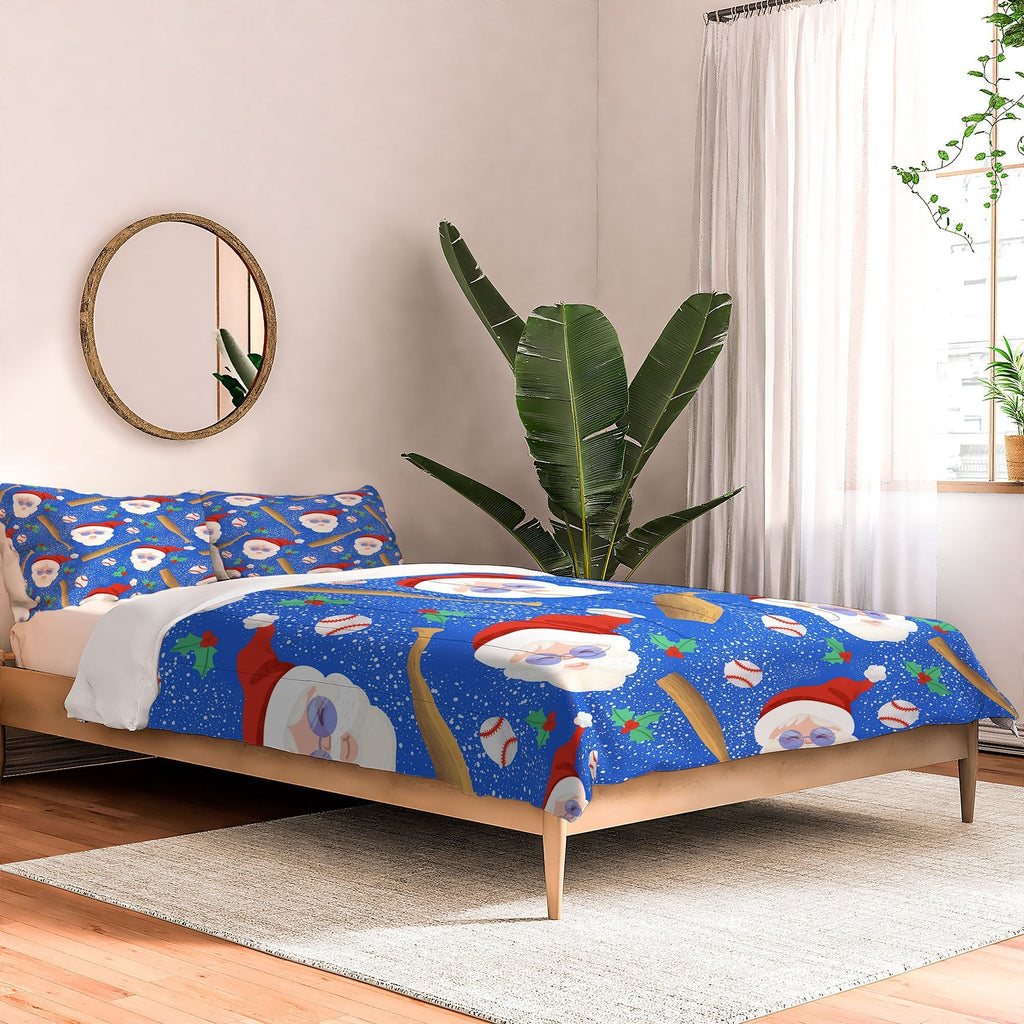 Design by Spark Sporty Baseball Santa Comforter