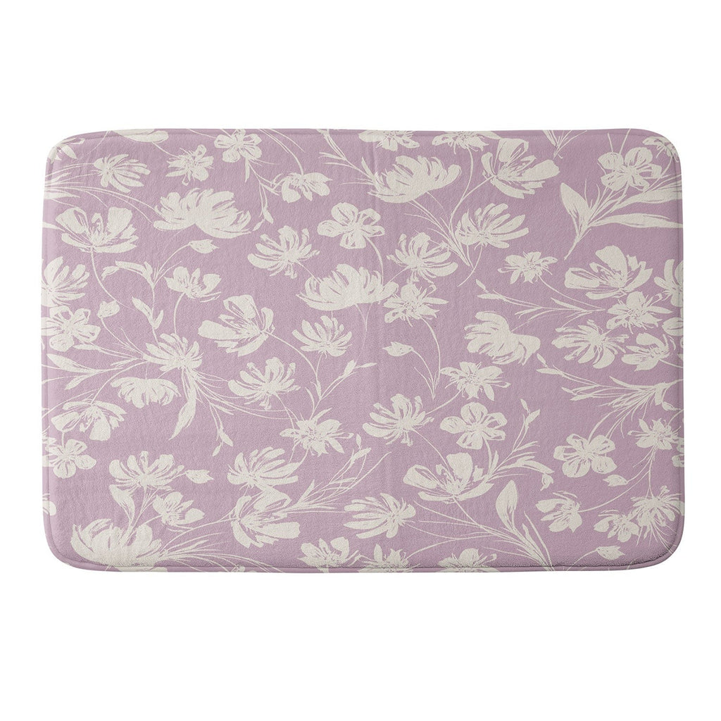 Gabriela Fuente Martine Lilac Memory Foam Bath Mat