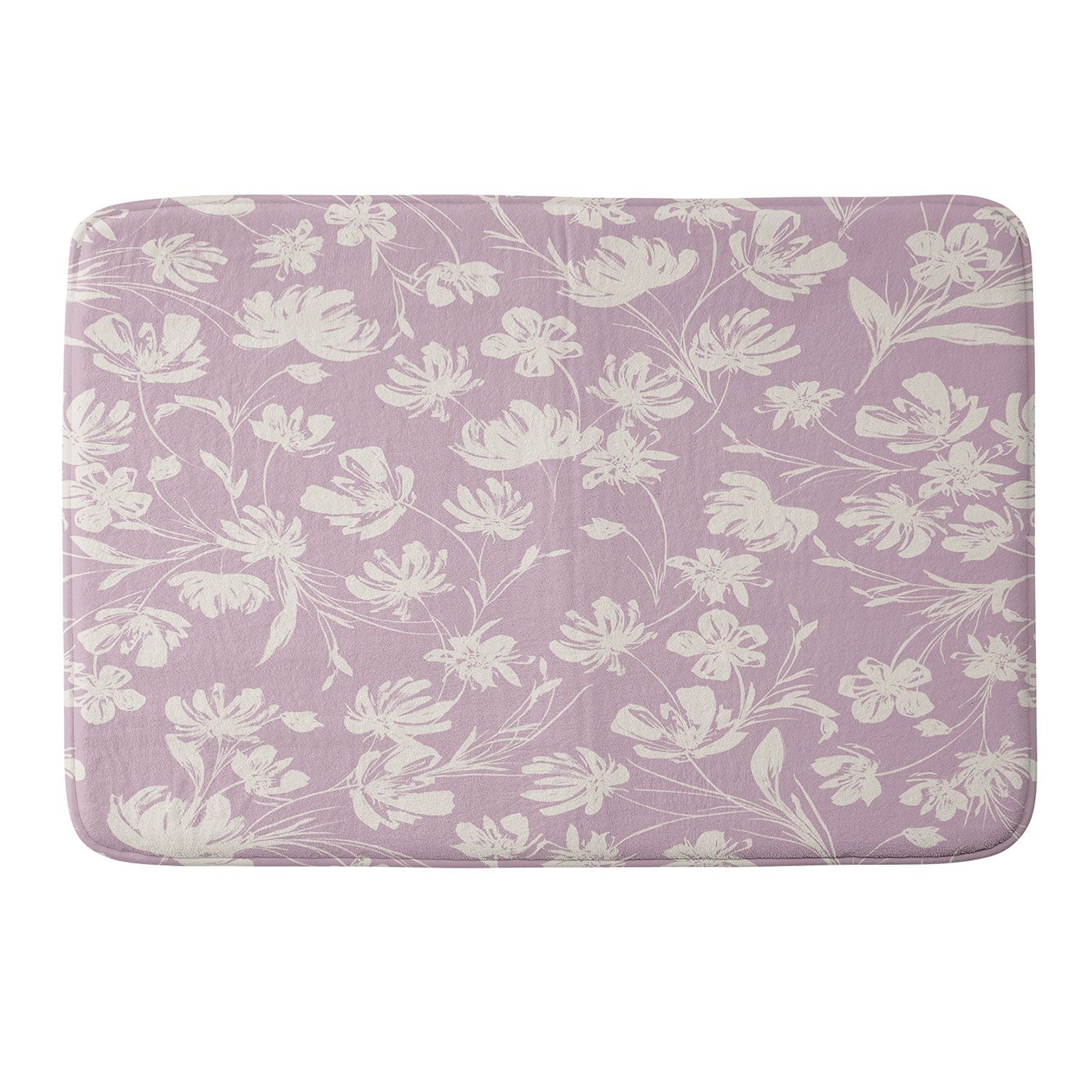 Gabriela Fuente Martine Lilac Memory Foam Bath Mat