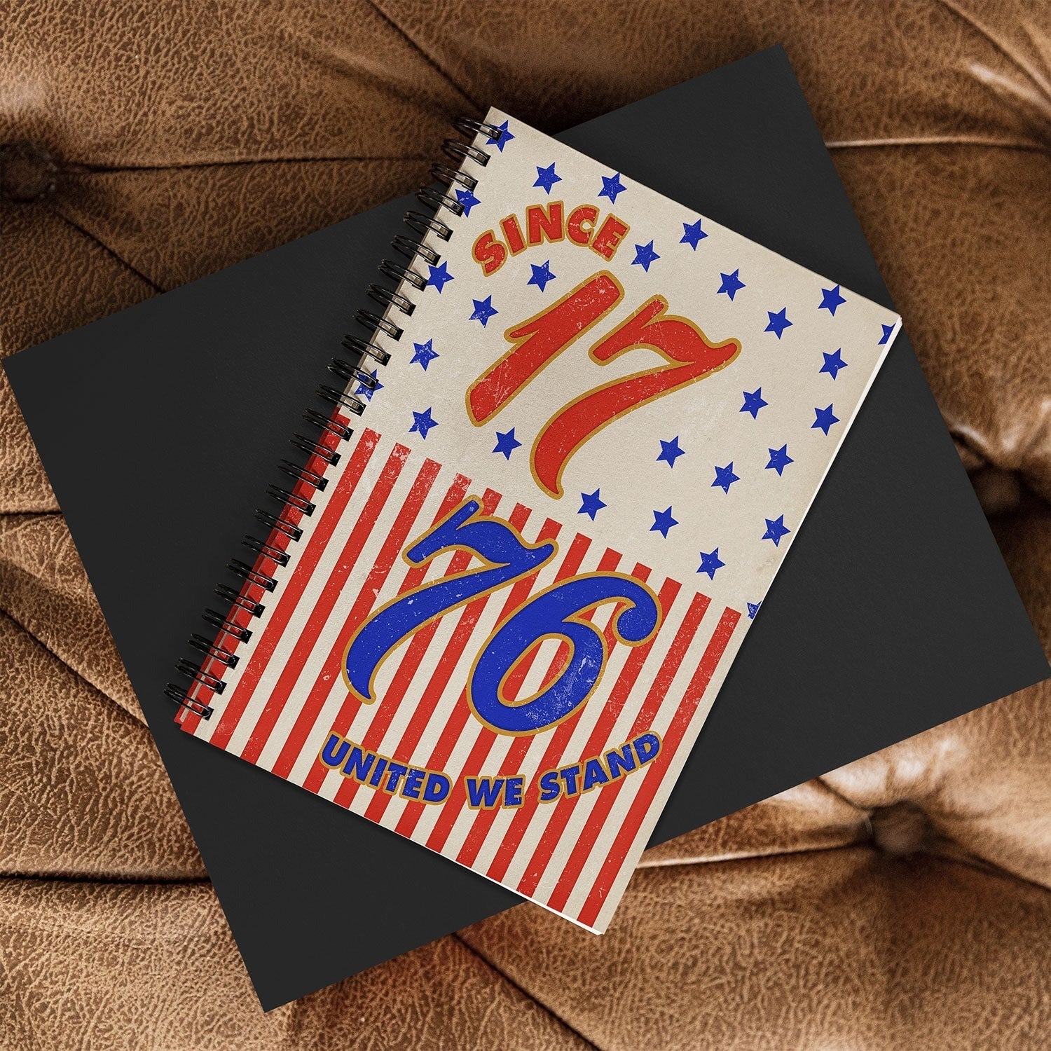 DENY Designs 1776 Stars Spiral Notebook