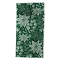 Pimlada Phuapradit Christmas Poinsettia Beach Towel