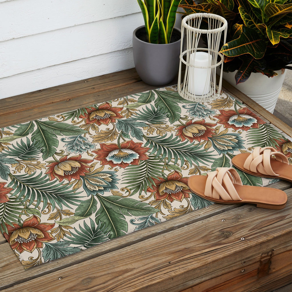Marta Barragan Camarasa Retro Jungle Garden Outdoor Rug